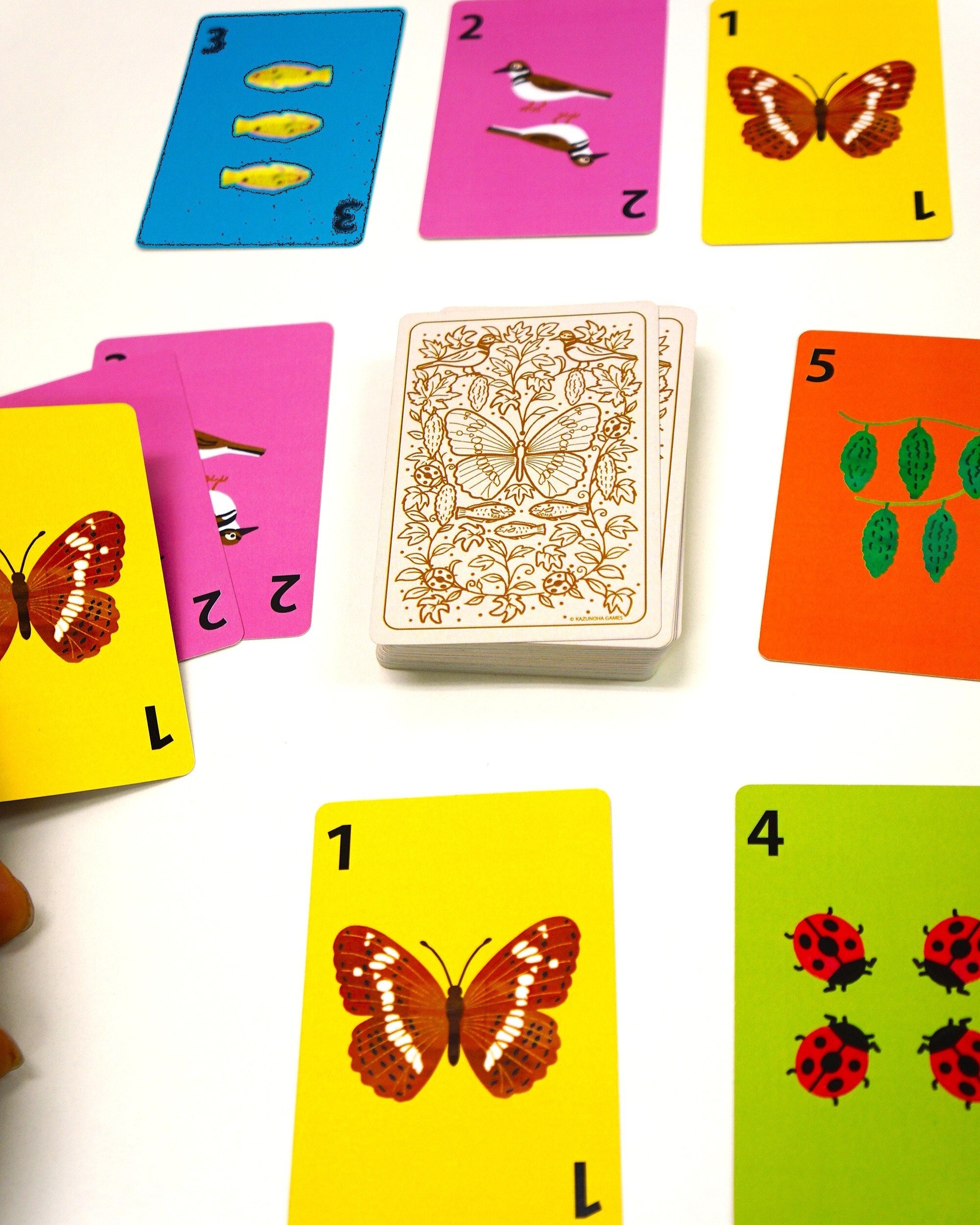 カードと山札（白背景）